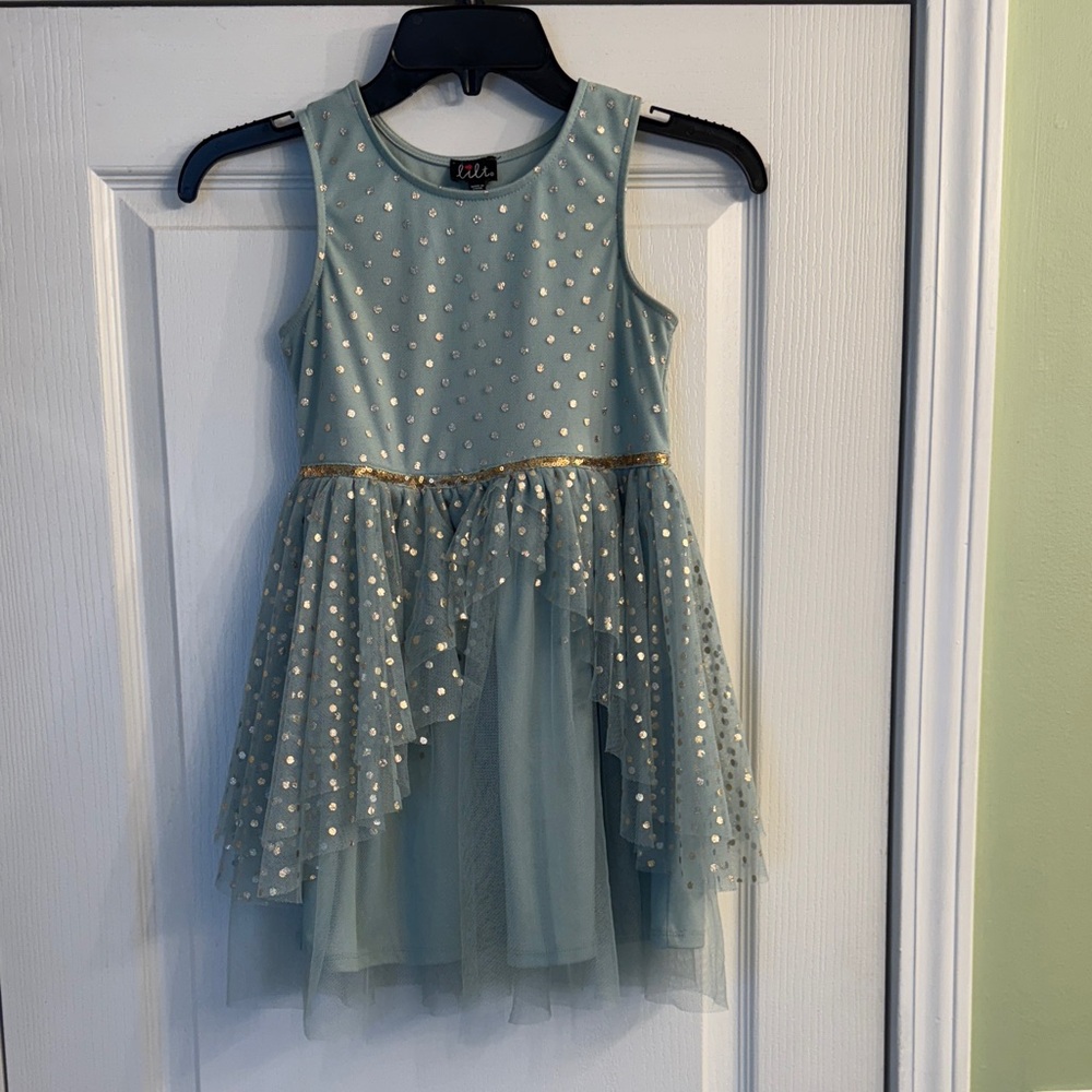Lilt -Mint Dress with Gold Dots- Size 6X